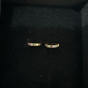 14k gold huggie earrings NWOT